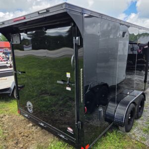 Homesteader 7x16 Tandem Axle Box Trailer Blackout