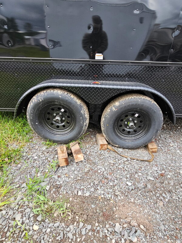7x14 Tandem Axle Box Trailer Blackout - Image 3