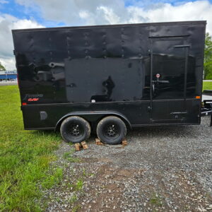 7x14 Tandem Axle Box Trailer Blackout