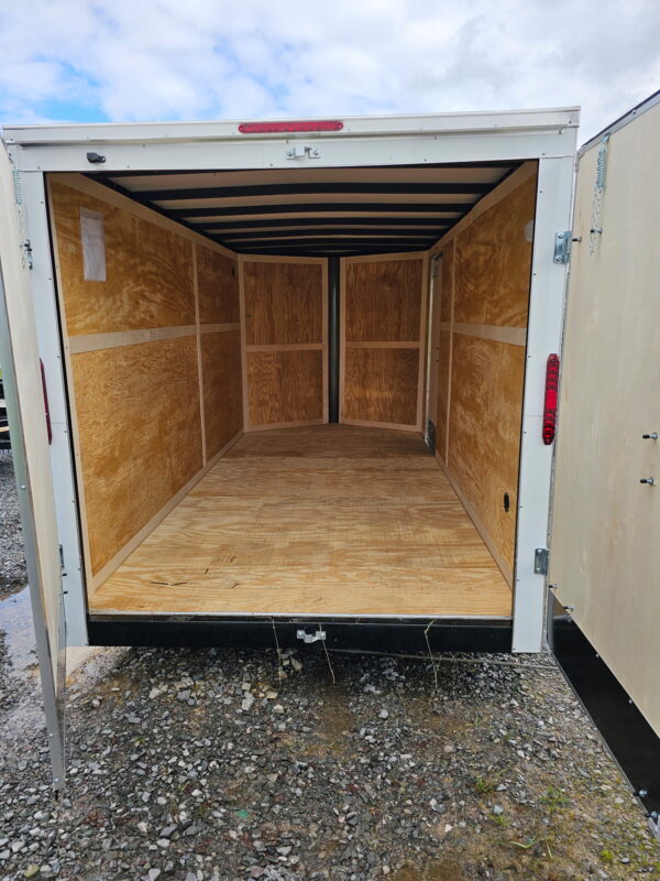 Homesteader 7x12 Tandem Axle Box Trailer White - Image 3