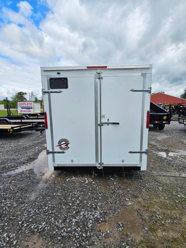 Homesteader 7x12 Tandem Axle Box Trailer White - Image 6