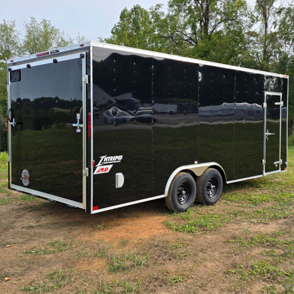 716IH Black 8'x16' 7' Tall HD 5200 GVWR Trailer