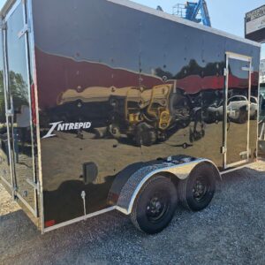 Homesteader 7x14 Tandem Axle Box Trailer Black