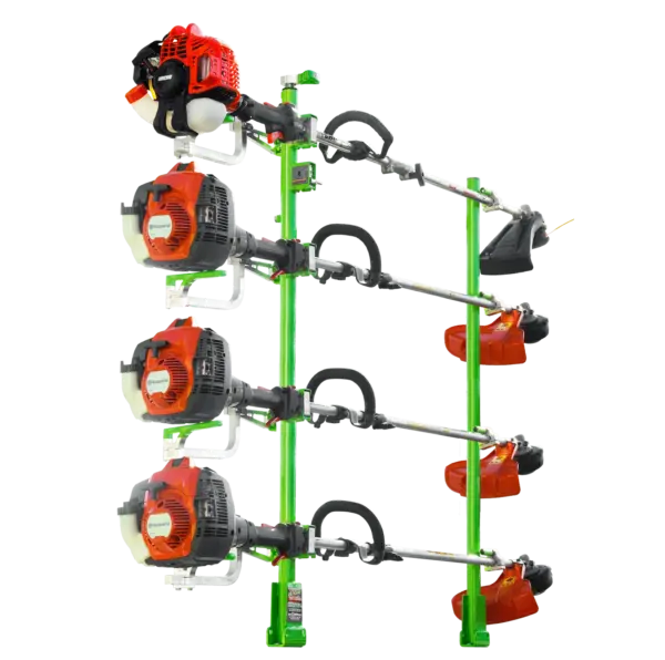 4-Trimmer Rack w/ Armored Lock Protection