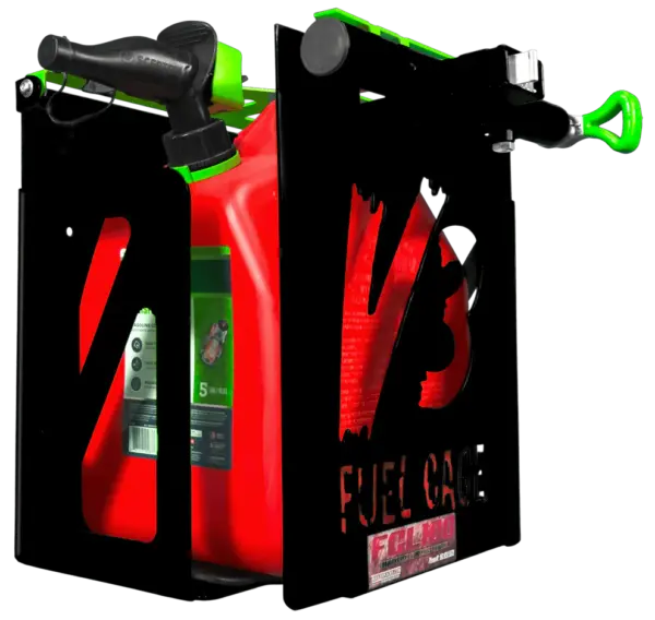 5 Gallon Fuel Can Cage w/ Armored Lock Protection - Image 2