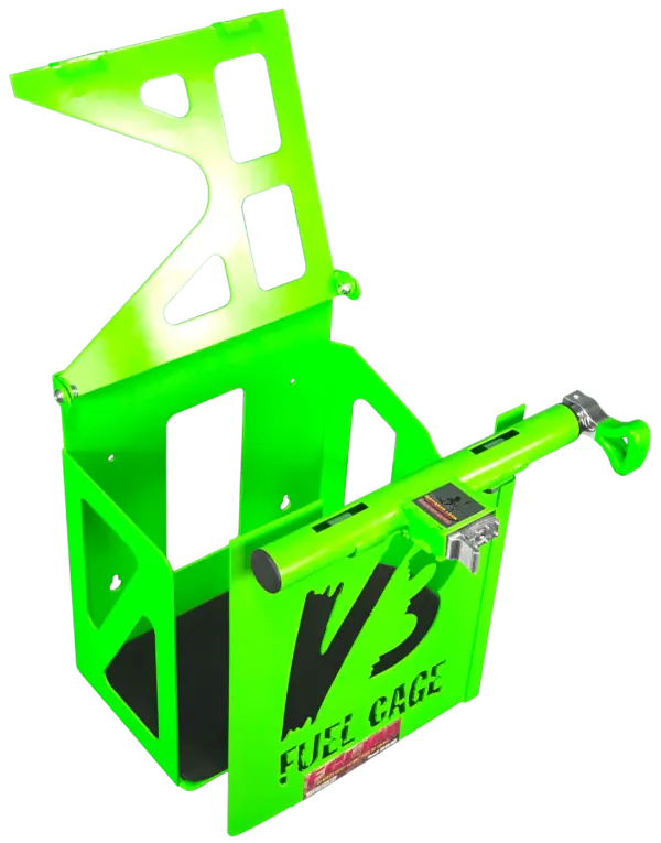 5 Gallon Fuel Can Cage w/ Armored Lock Protection - Image 9