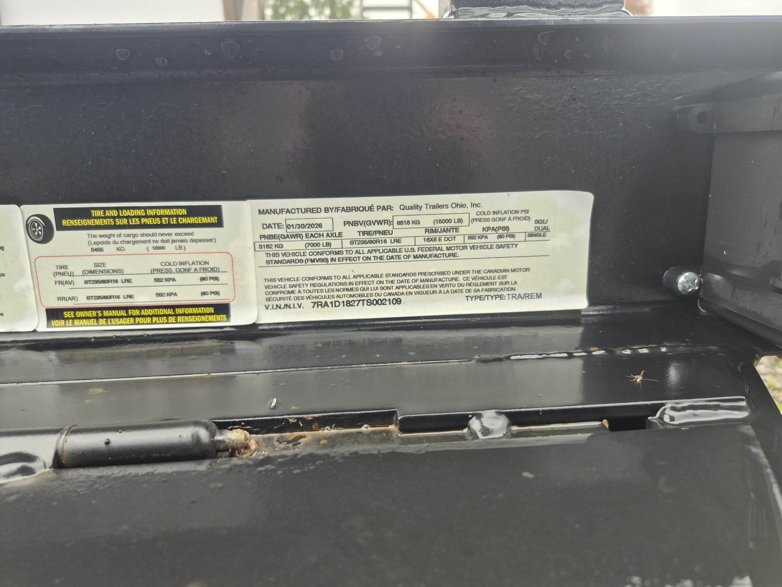 Quality 18' 15 k equipment trailer - Image 2